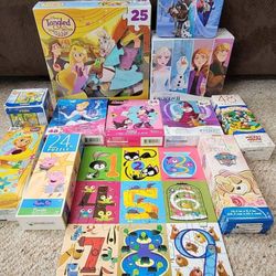 Like New- Kid Puzzle Collection 12 Sets