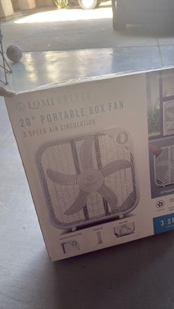 20” Portable Box Fan 