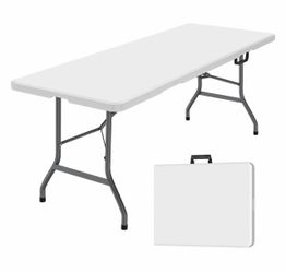 White foldable table