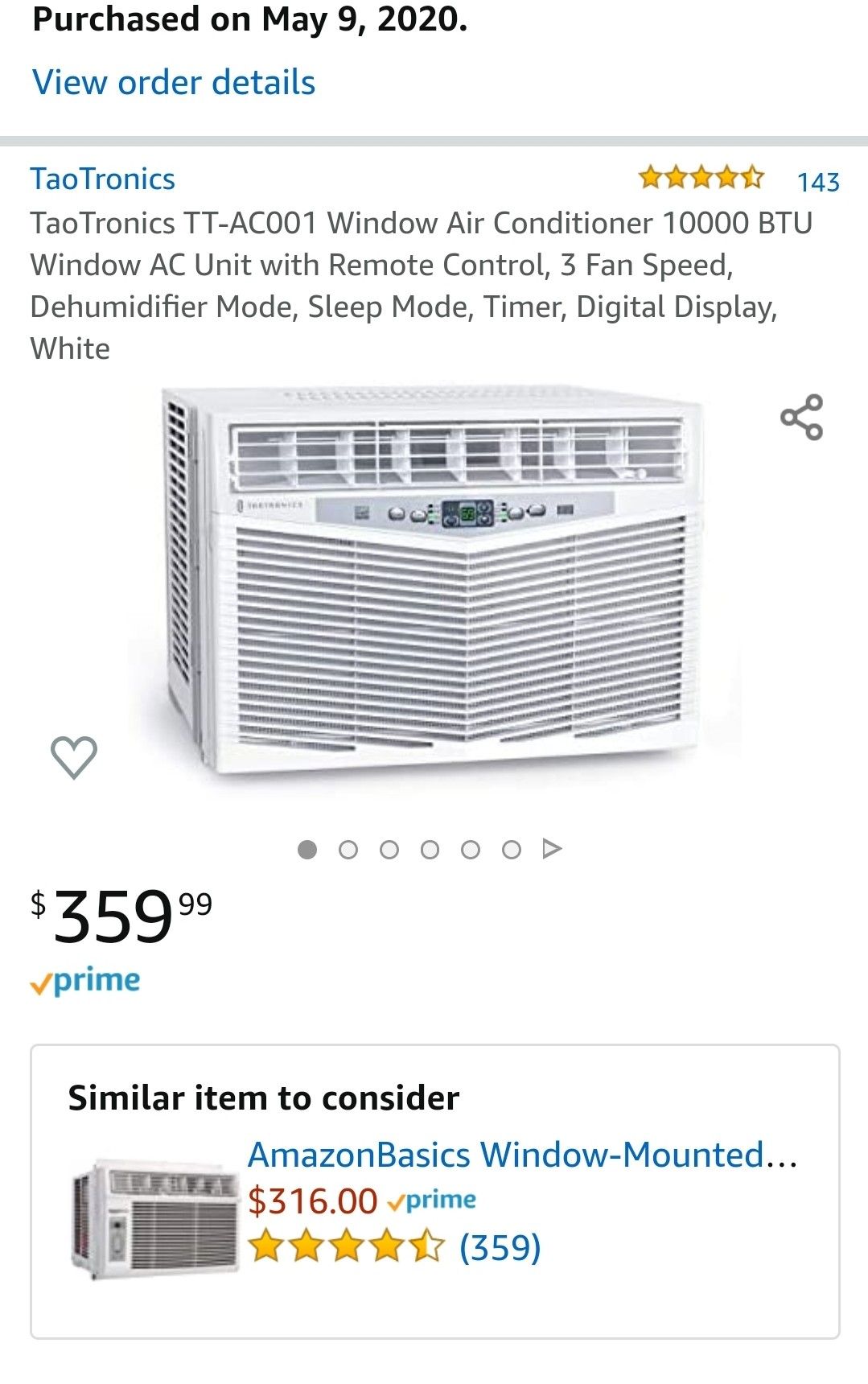 Air conditioner BRAND NEW IN BOX