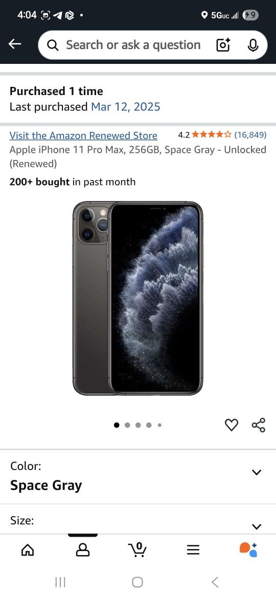 Apple IPhone 11 pro. unlocked. refurbished