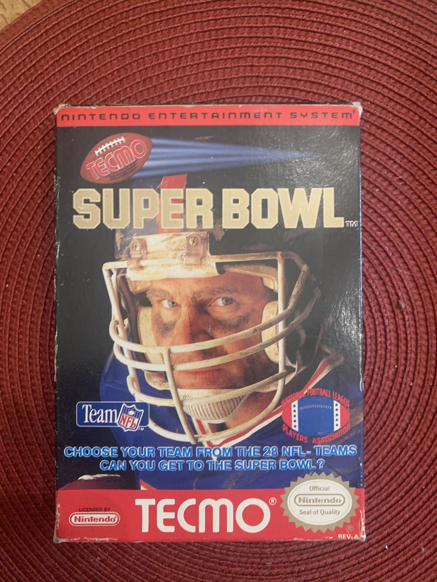 Tecmo Super Bowl NES Nintendo Game Complete w/ Instructions + Box (MINT)