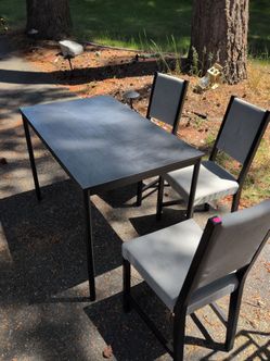 Table and 3 chairs