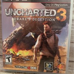 Uncharted 3 PS3 Game $8