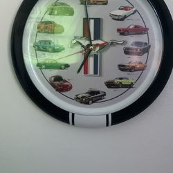 Old Mustang Clock 