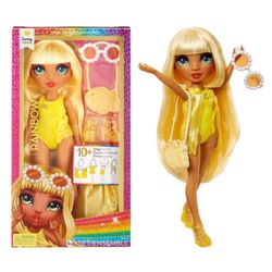 Rainbow High Swim & Style Sunny (Yellow) 11” Doll with Shimmery Wrap clothes Barbie monster high fashion Dolls