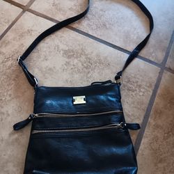 Women's Black Fossil Handbag Purse