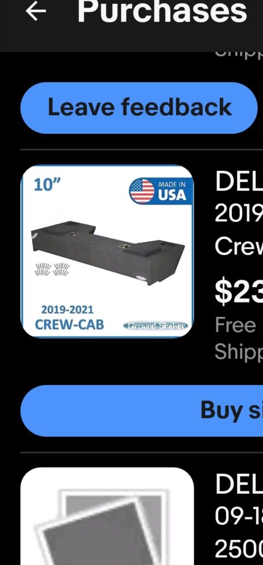 Brand New 10in Subwoofer Truck Box