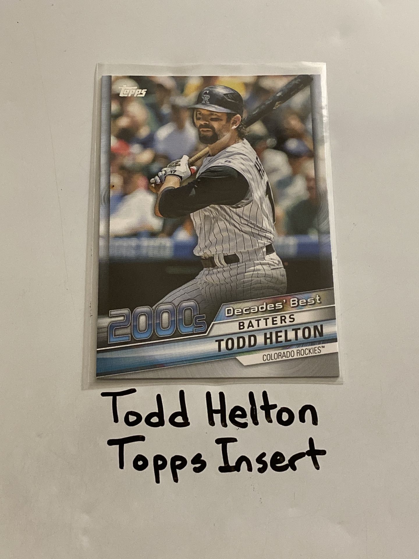 Todd Helton Colorado Rockies All-Star 1st Baseman Topps Short Print Insert Card.