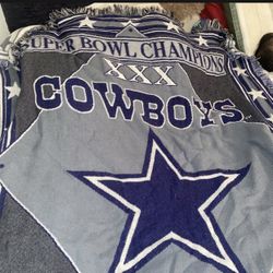 Vintage Dallas Cowboys 1996 Super Bowl XXX Champion NFL 48" x 60" Throw Blanket