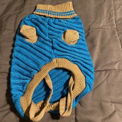 Blue And Gold Doggy Sweater 
