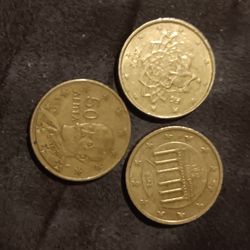10cent 20cent 50cent Euros & Canadian Pennies