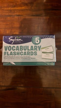 Homeschool-Sylvan vocabulary flash cards-sealed