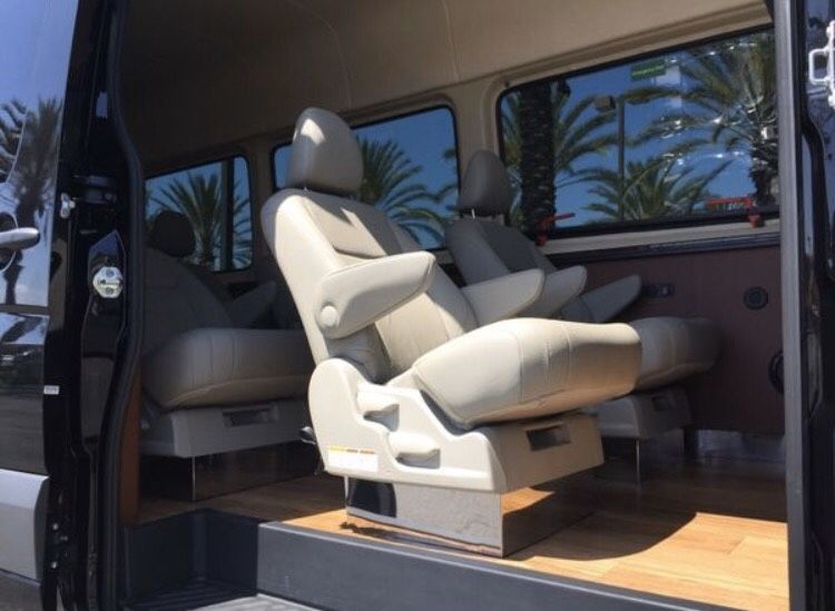 New captain seats for sprinter, transit, pro master RV van conversion