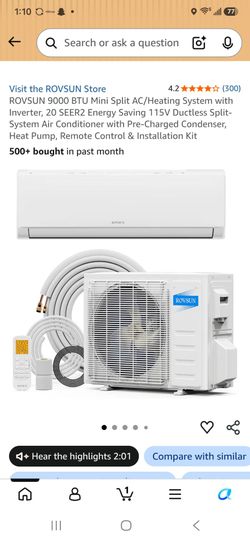 New in box ac split unit