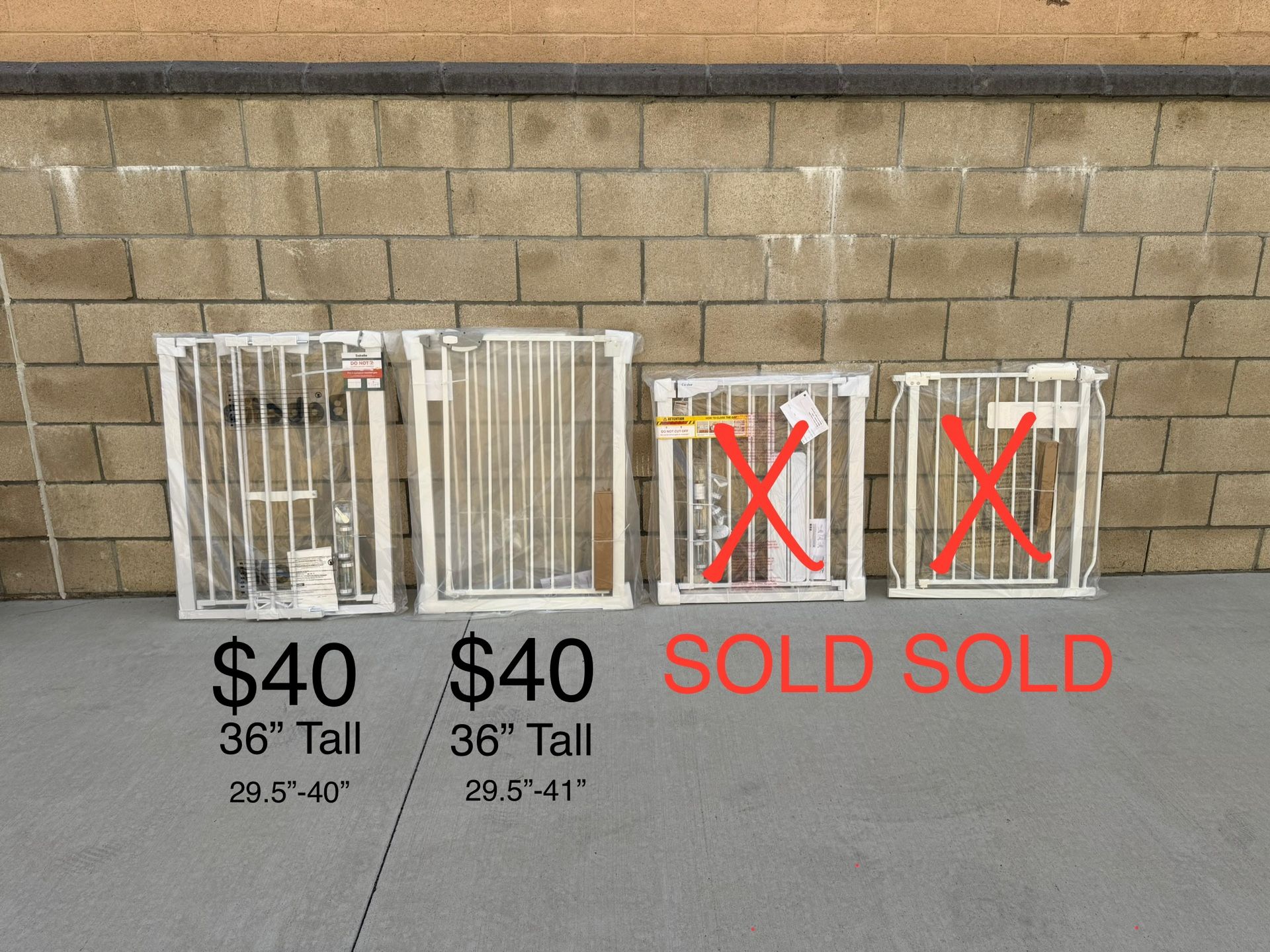 NEW Baby Gate, Auto Close Dog Gate for, Stairs **SEE PIC FOR PRICING & SIZE**