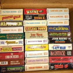 VHS Tapes $10 A Piece John Wayne An A Little Of Everything