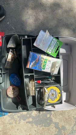 Fishing Tackle Box with Assorted Gear