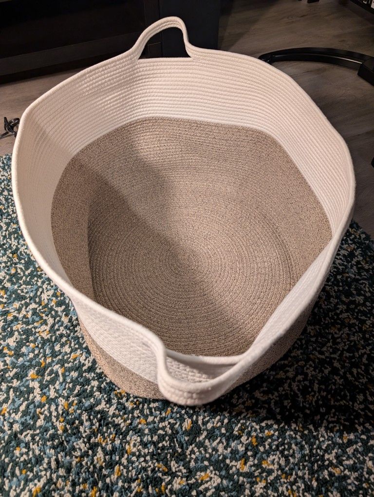 Large Cotton Rope Storage Basket