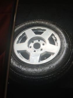 Oem Chevy  Wheel with Tire 6 lugs