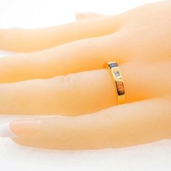 Vintage Tiffany & Co Sapphire Diamond 18K Gold Trinity Band Ring #23236