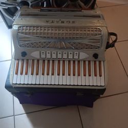 Vintage Sonata Beautiful Accordion Made In Italy 