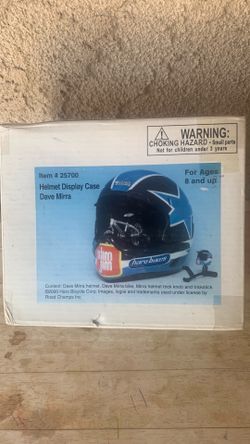 DAVE MIRRA HELMET DISPLAY CASE,INCLUDING BIKE,DAVE MIRRA HELMET