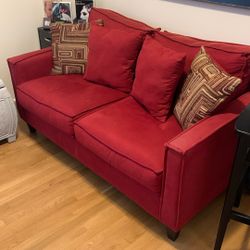 Red Loveseat