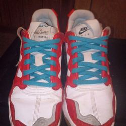 NIKE CHILE RED WITH TEAL LACES JORDANS