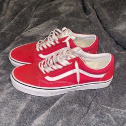 Red Vans Size 11 Men