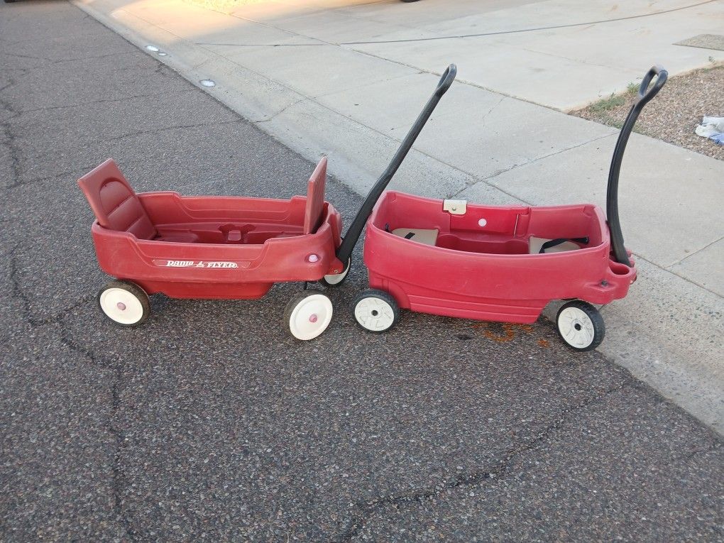 Red Wagons Left Side RADIO FLYER /Step2