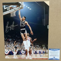 George “the Iceman” Gervin autograph poster 