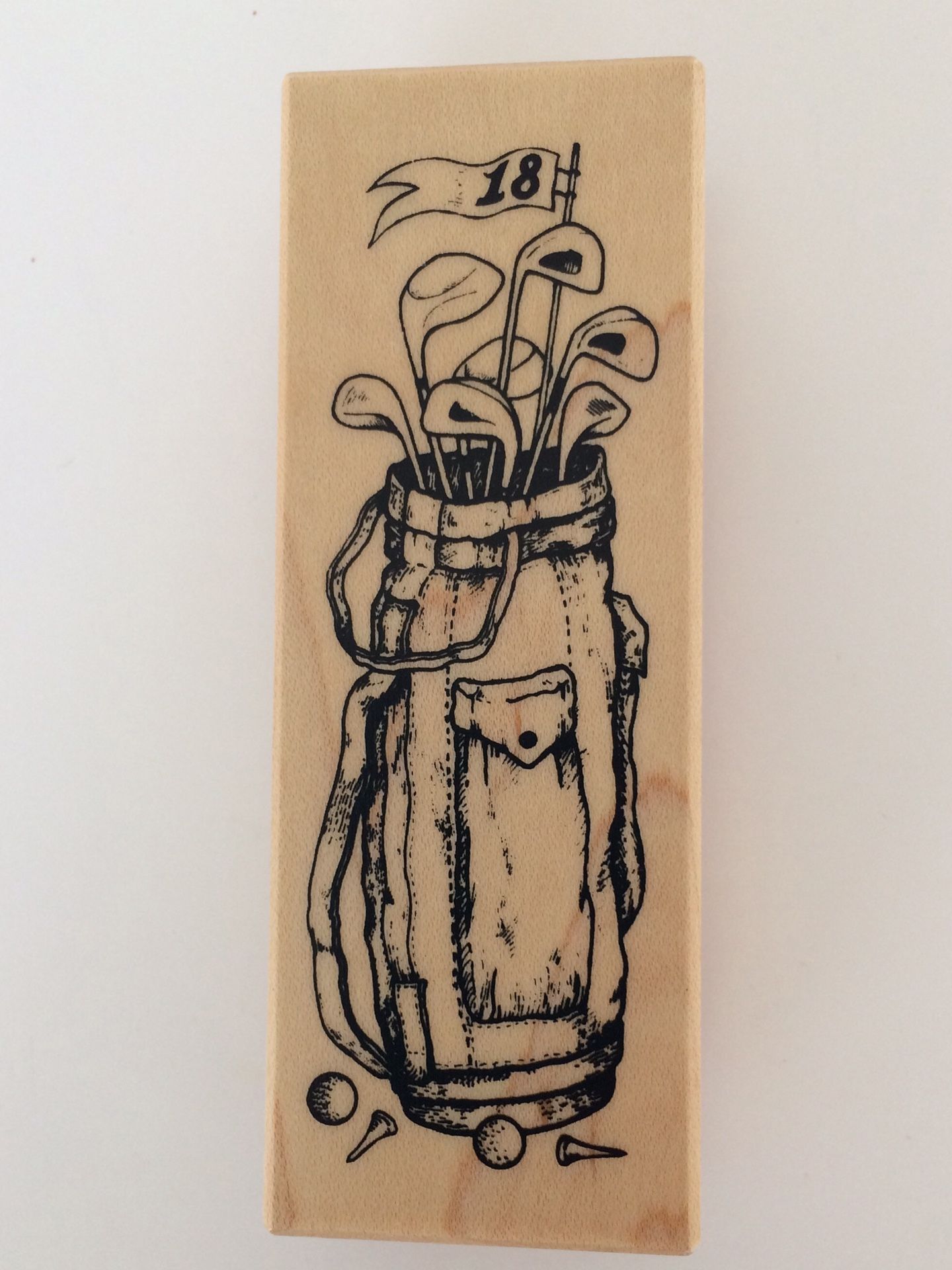 Wood Mounted Rubber Stamp