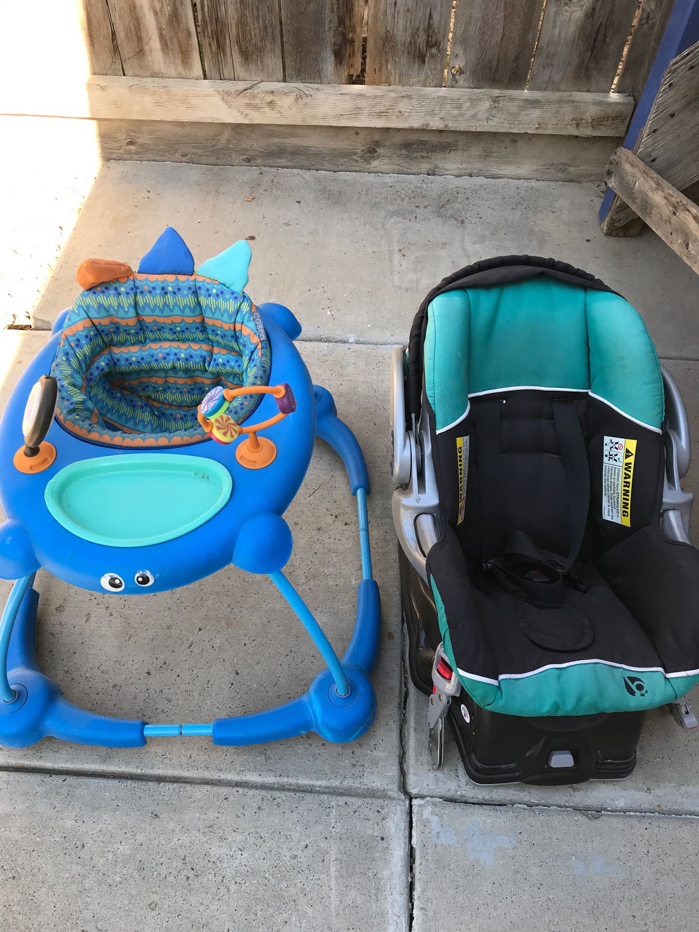 Walker and car seat free