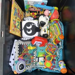 Box Of Infant And Baby Toys