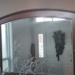 Mirror wood Bed Headboard , or dresser mirror