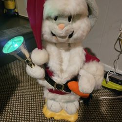 Rare Animated Bugs Bunny Christmas Decor