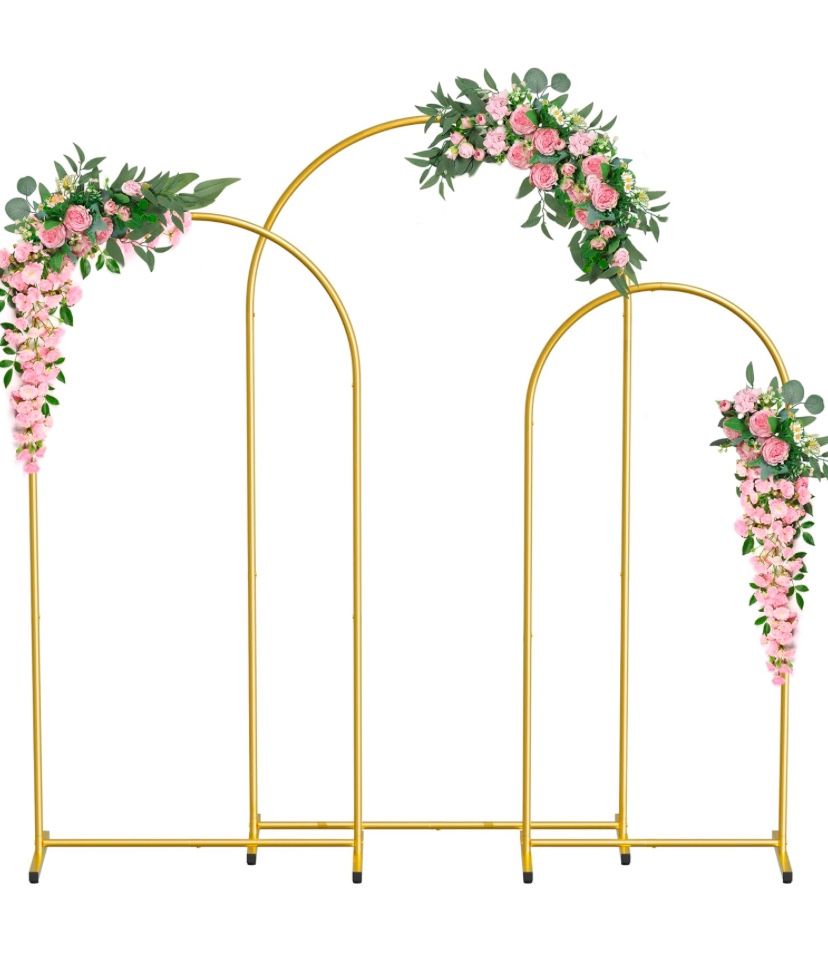 Metal Arch Backdrop Stand Set of 3