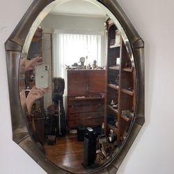 Antique Brass Mirror