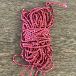 Red Utility Rope – Reflective Nylon Cord (Approx. 50 ft)