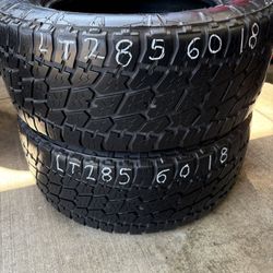 LT285/60r20 Two Nitto Tires In Great Shape