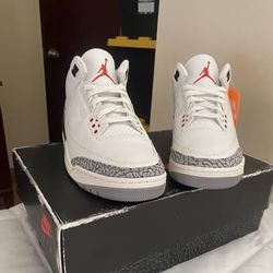 Jordan 3 White Cement 