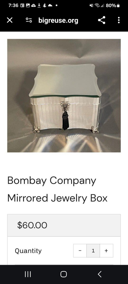 Mirrored Jewerly Box
