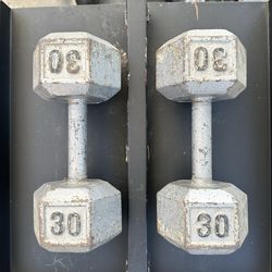 Pair of 30 LB Dumbbells