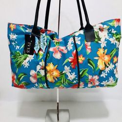 NEW Ives Collection. Tropical Beach. Handbag Tote 