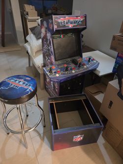 Arcade1Up NFL Blitz 4-Player Arcade Machine + Matching Stool