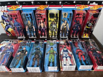 G.I. Joe classified retro lot of 14 duke cobra B.A.T. Viper trooper Crimson guard zap mindbender