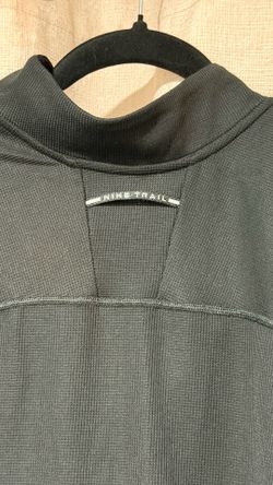 Nike Trail Mens M 1/2 Zip Running Black