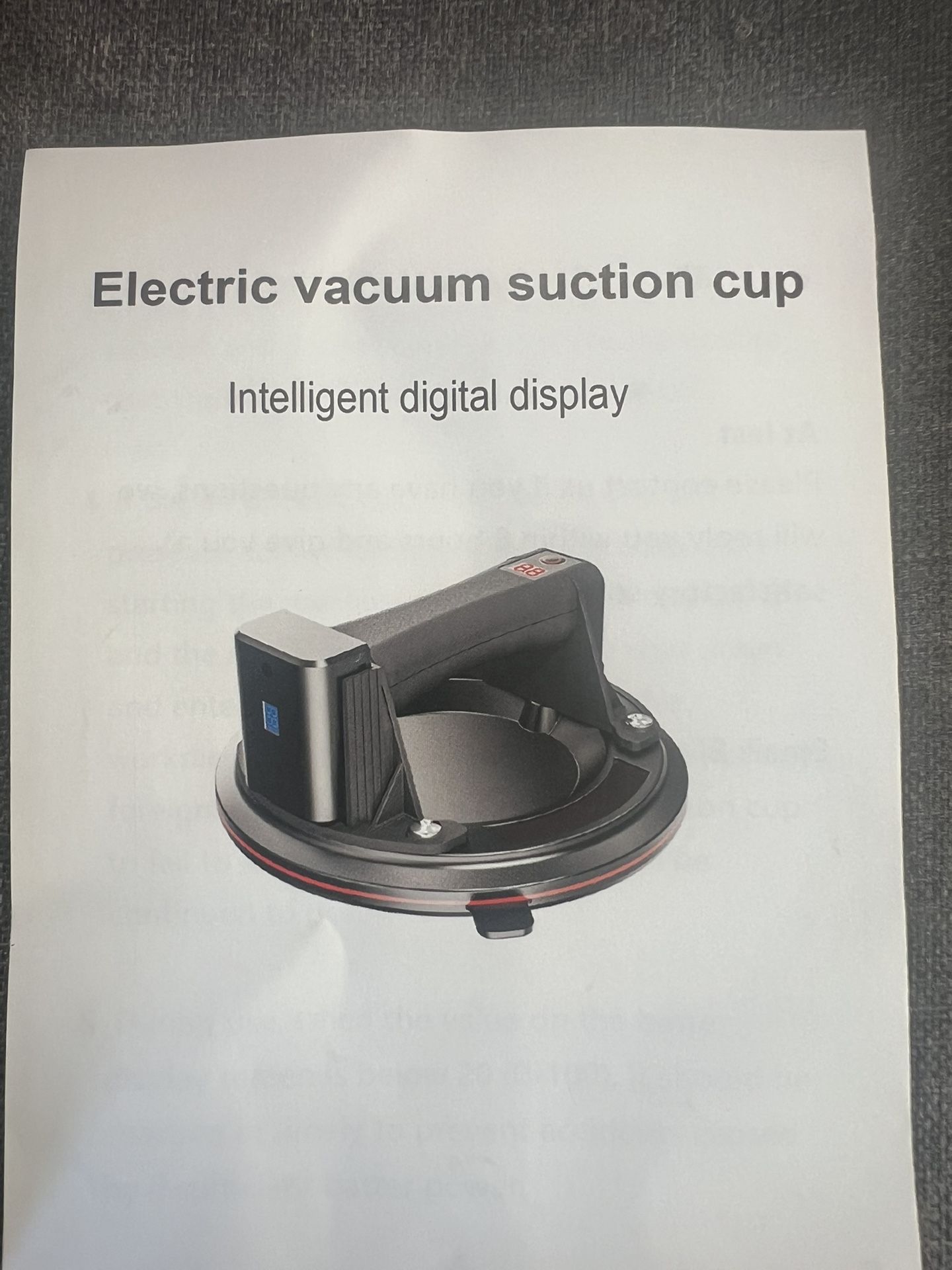 Electric 8” Vacuum Suction Cup (2 Available)