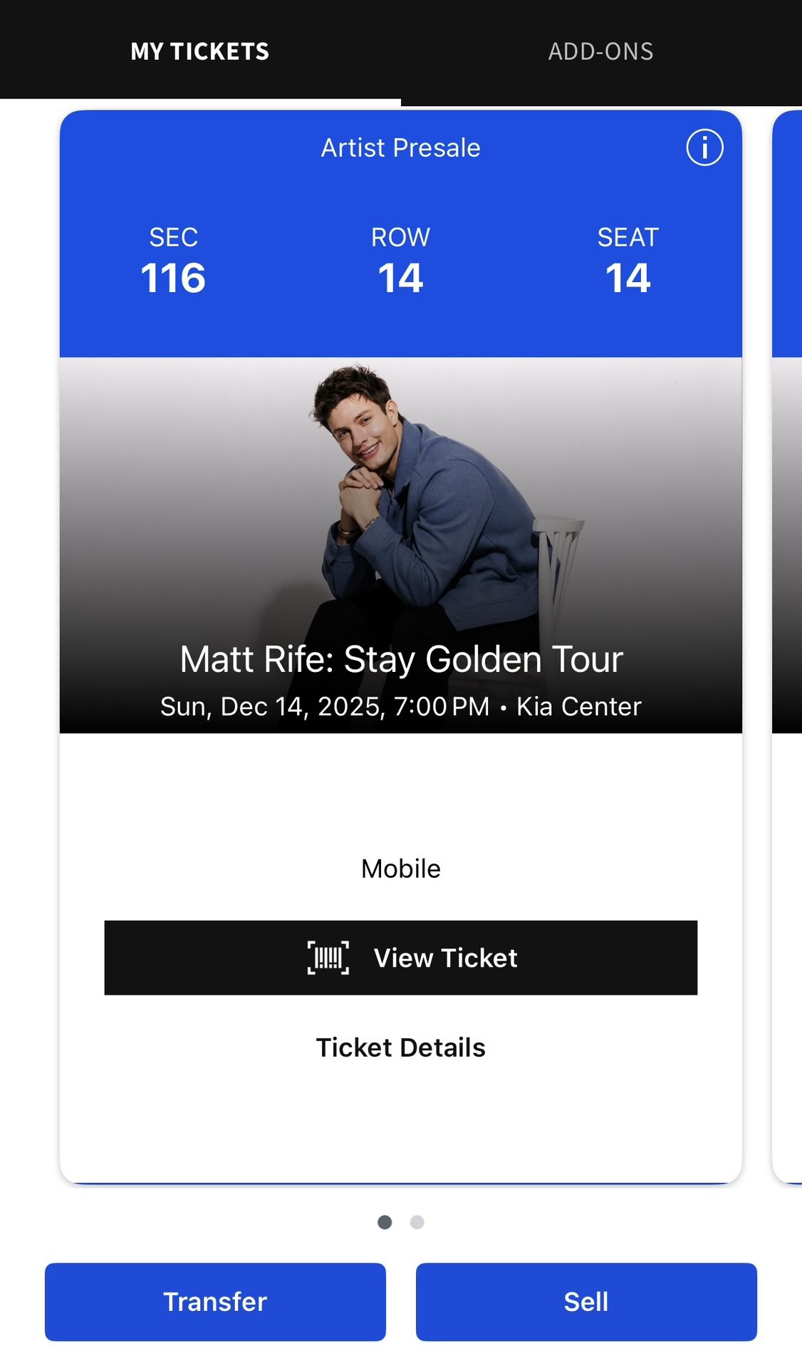 Matt Rife - Stay Golden Tour - Orlando, Florida 12/14/2025